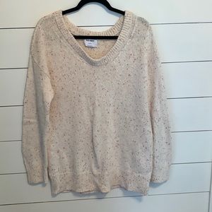Cute speckled tunic length sweater